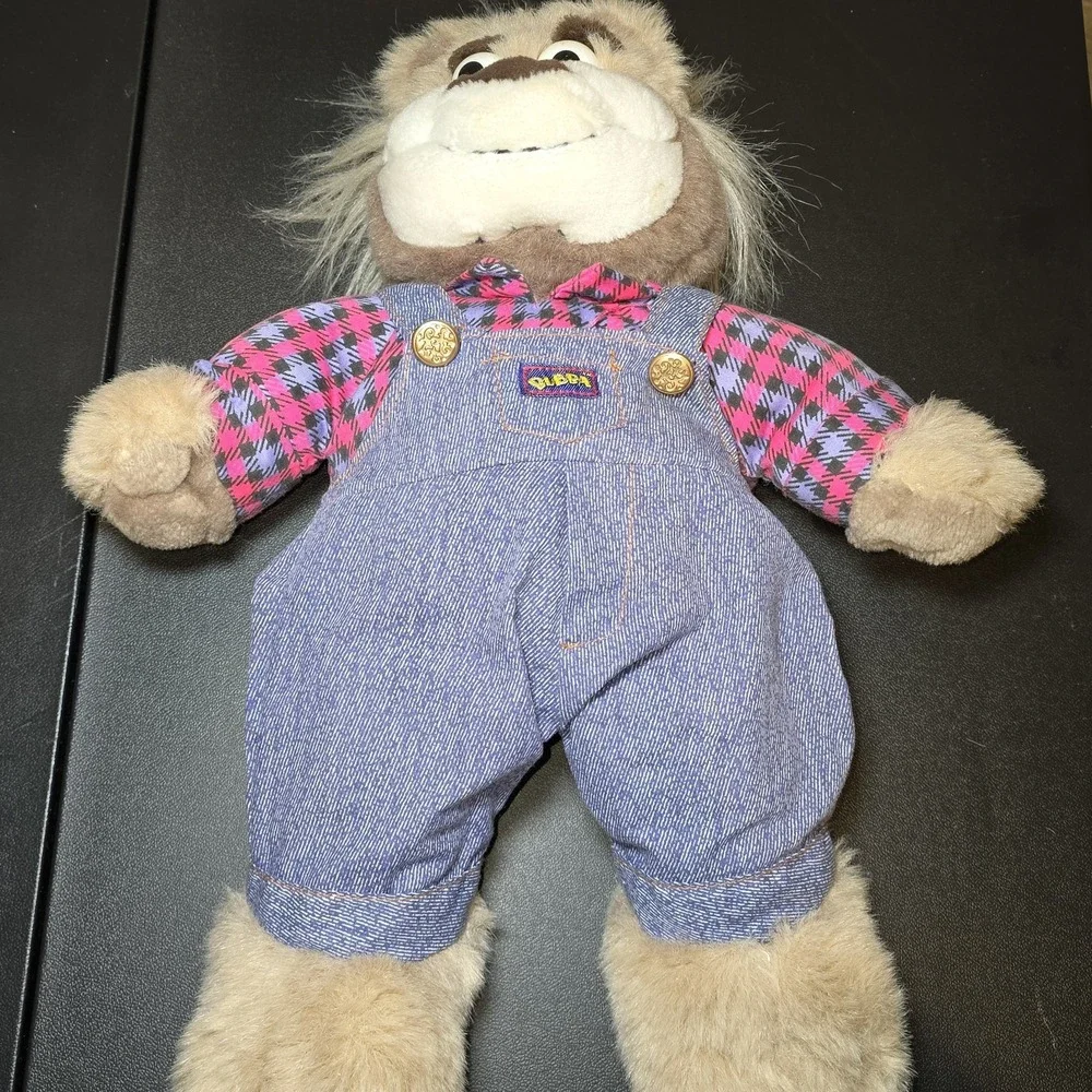 Vintage 1997 Bubba Plush Toy in Overalls Works Great But Missing Sunglasses TYCO